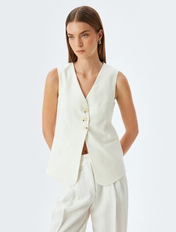 Koton Suit Vest in Beige: front