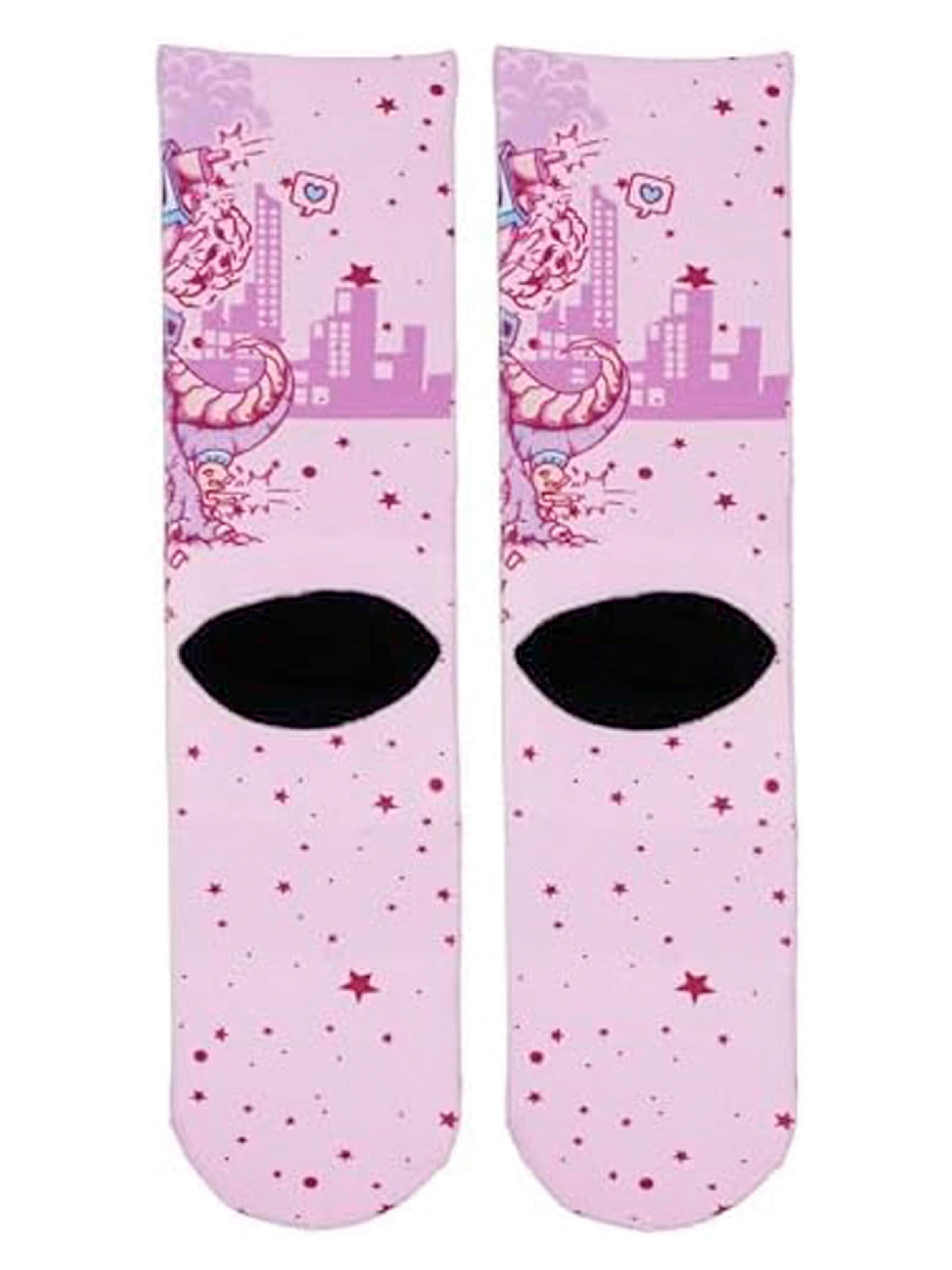 Surf Monkey - Calcetines deportivos en rosa