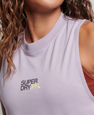 Superdry Sporttop in Lila