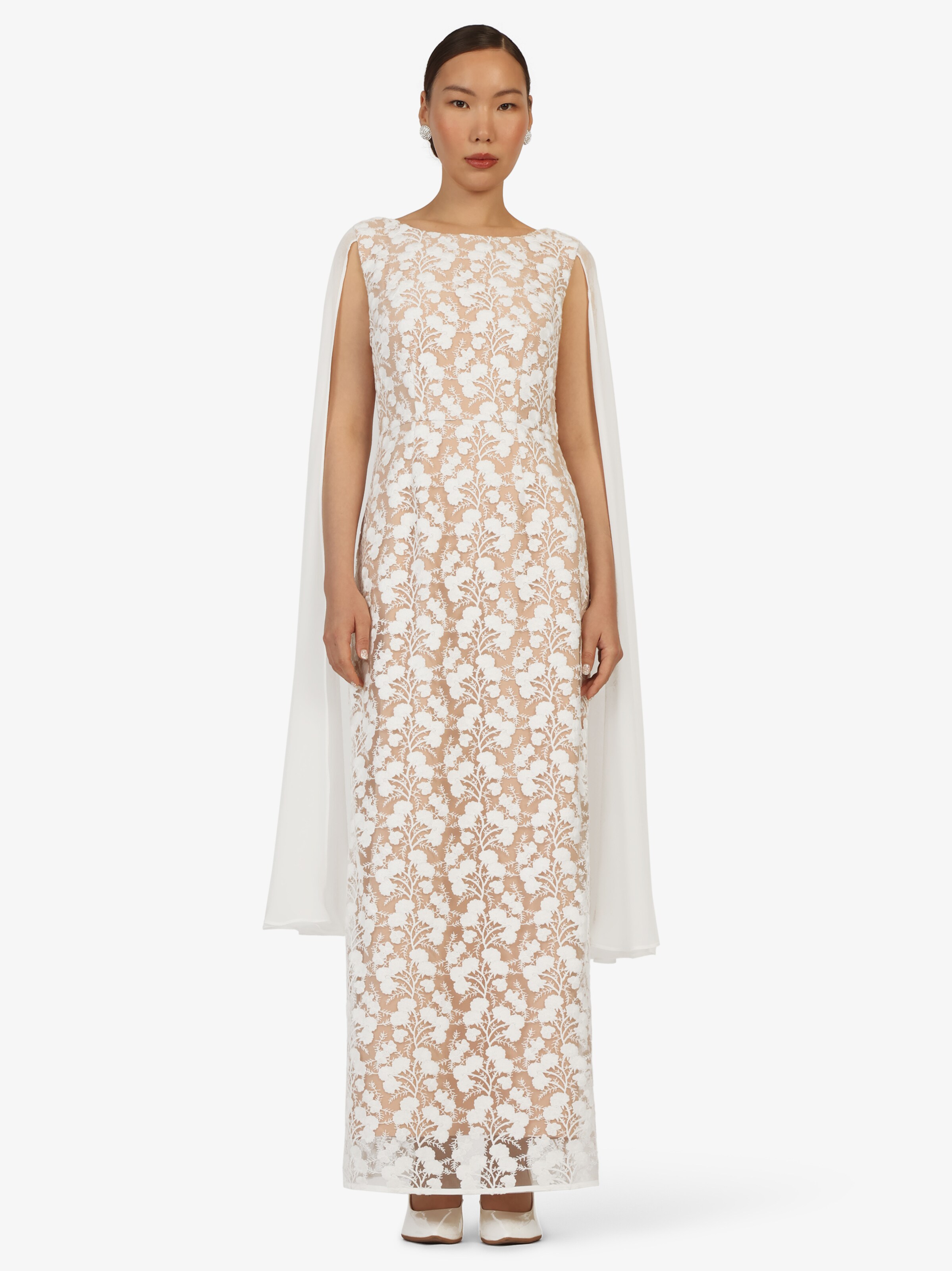 Kraimod Abendkleid in Weiß: Vorderseite