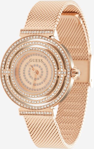 GUESS Analoog horloge in Goud: voorkant