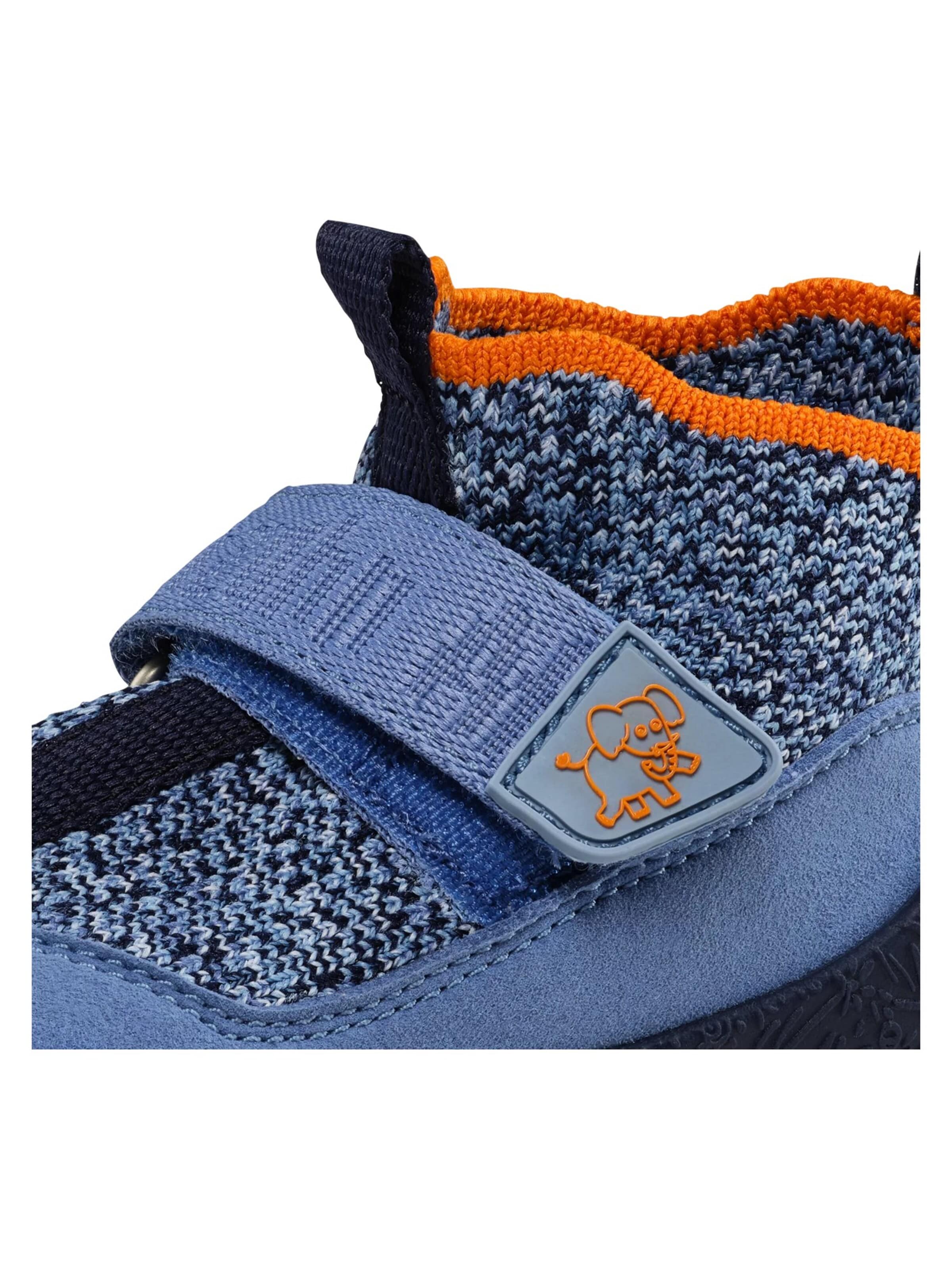 Affenzahn Lauflernschuh 'Knit Toddly Knit Toddly'‌‌ in Blau: Vorderseite