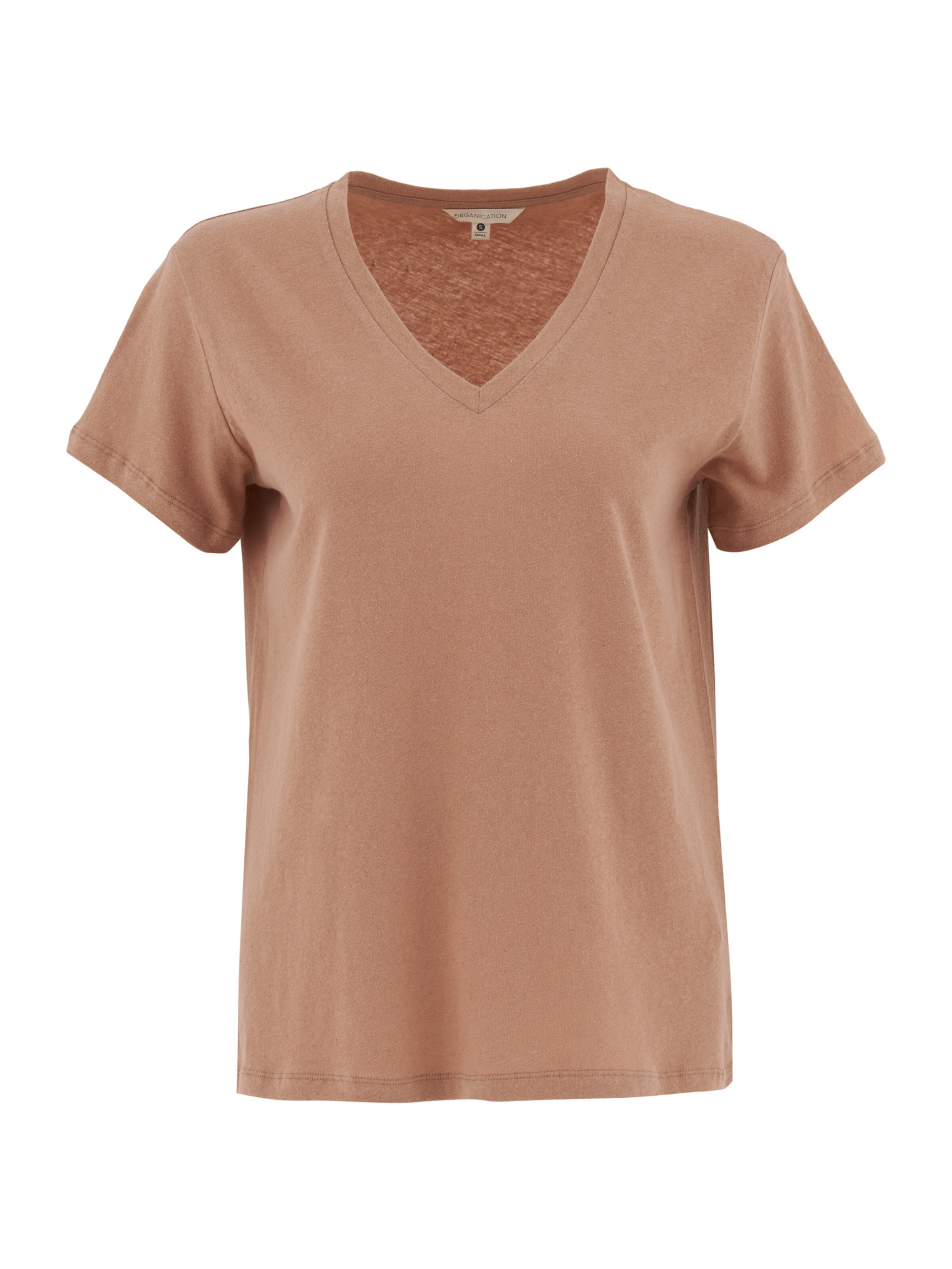 Organication T-Shirt in Beige: Vorderseite