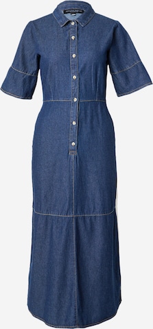 Dorothy Perkins - Vestido camisero en azul: frente