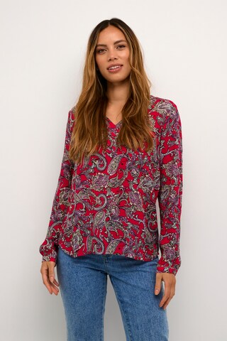 Kaffe Blouse 'Amber' in Rood: voorkant