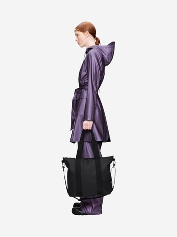 Borsa a spalla di RAINS in nero: frontale