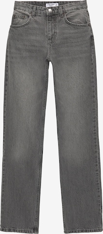 Pull&Bear Wide Leg Jeans in Grau: predná strana