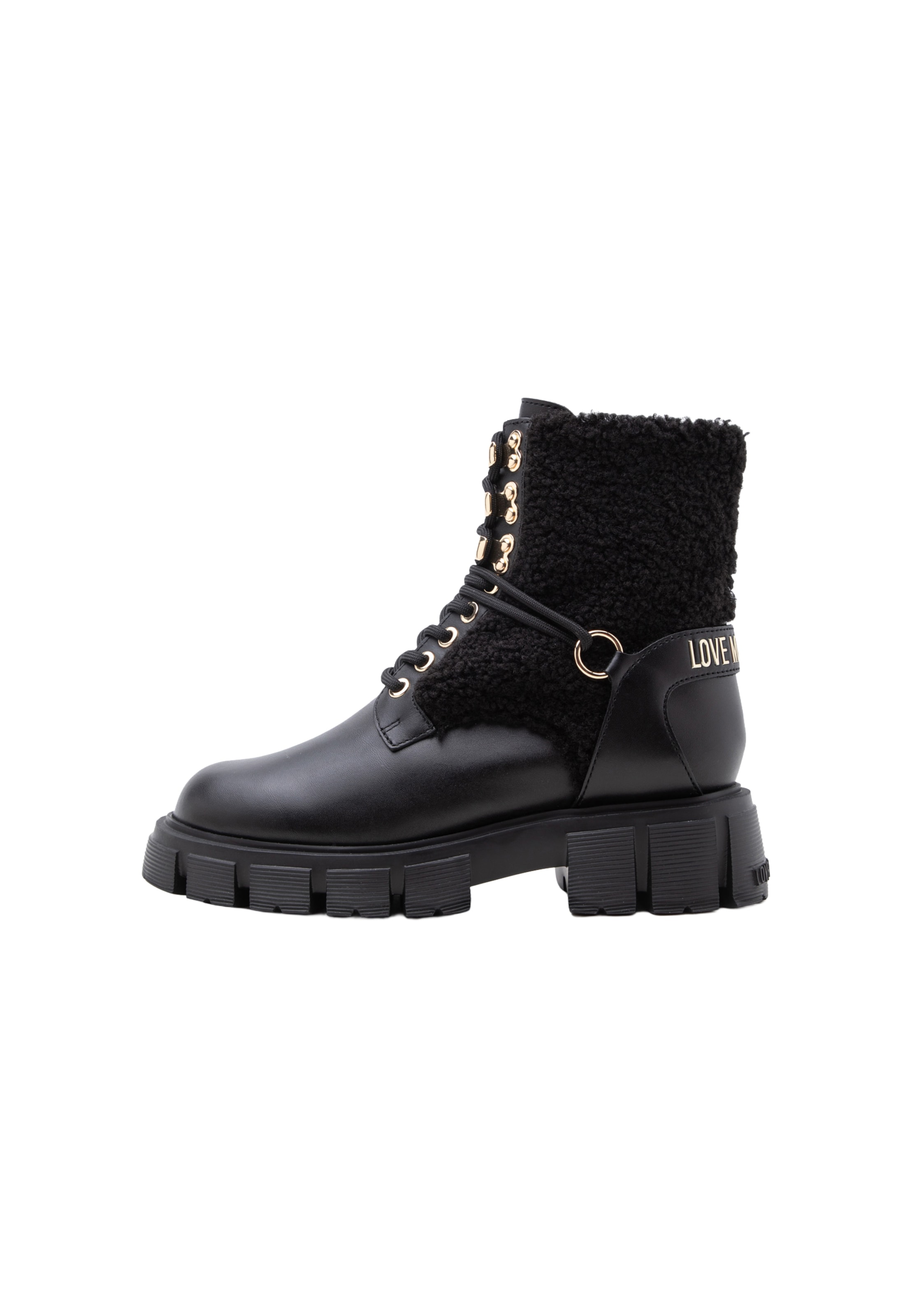Love Moschino Paeltega poolsaabas, värv must: eest vaates