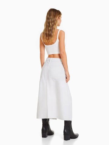 Jupe Bershka en blanc