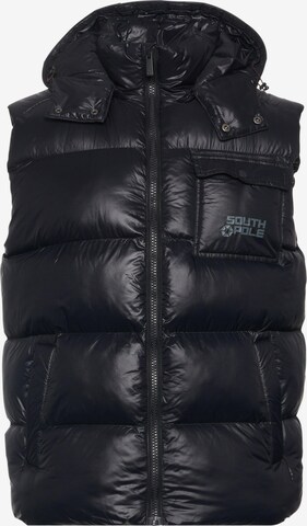 Gilet di SOUTHPOLE in nero: frontale