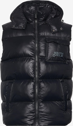SOUTHPOLE Vest in Black: front