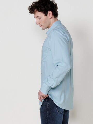 KOROSHI Regular fit Overhemd in Blauw