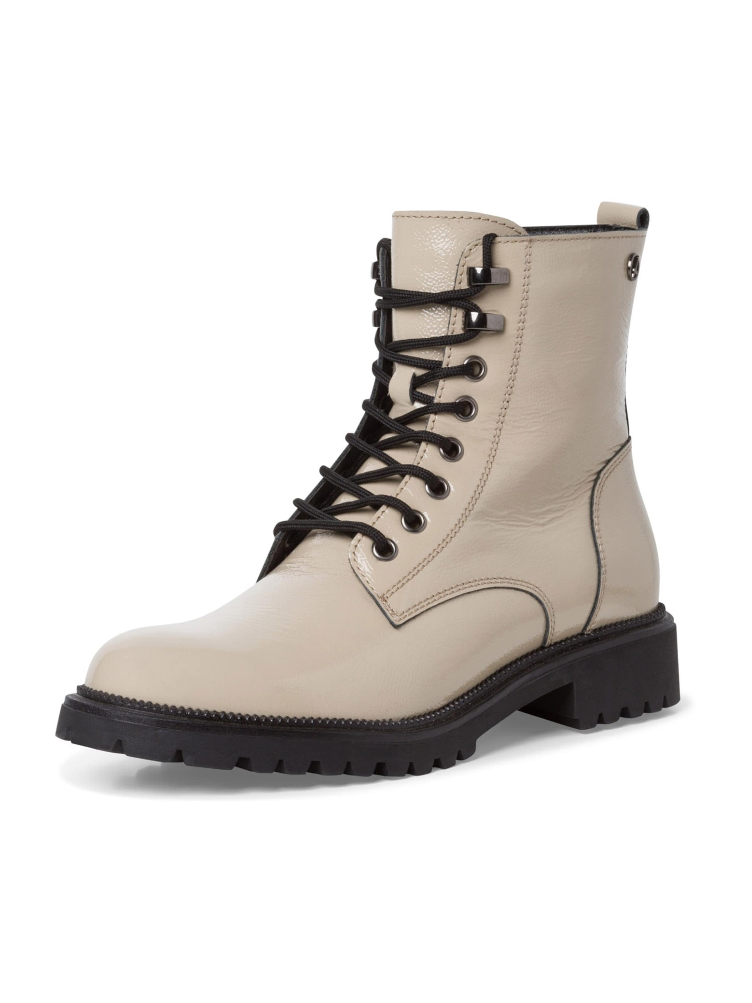 Tamaris Lace-up bootie in Grey: front