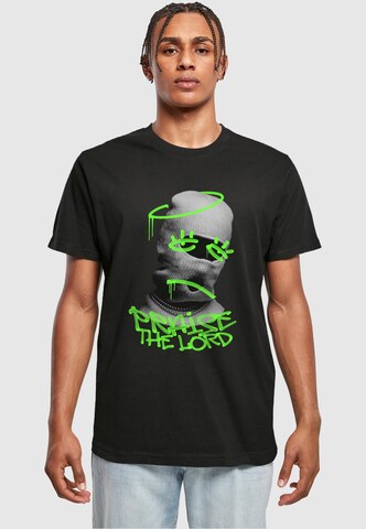 T-Shirt 'Praise The Lord' Mister Tee en noir : devant