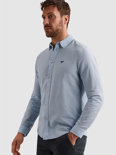 PME Legend Button Up Shirt 'Shirt in cotton/linen with garment-dye wash' in S in Blue, Item view
