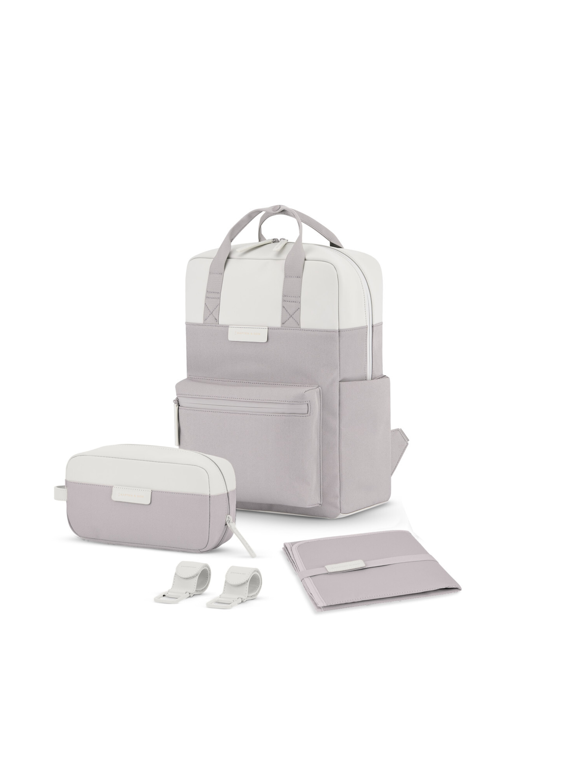Sac à dos 'Bergen Pro Diaper' Kapten & Son en gris : devant