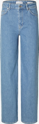 Wide Leg Jean SELECTED FEMME en bleu : devant