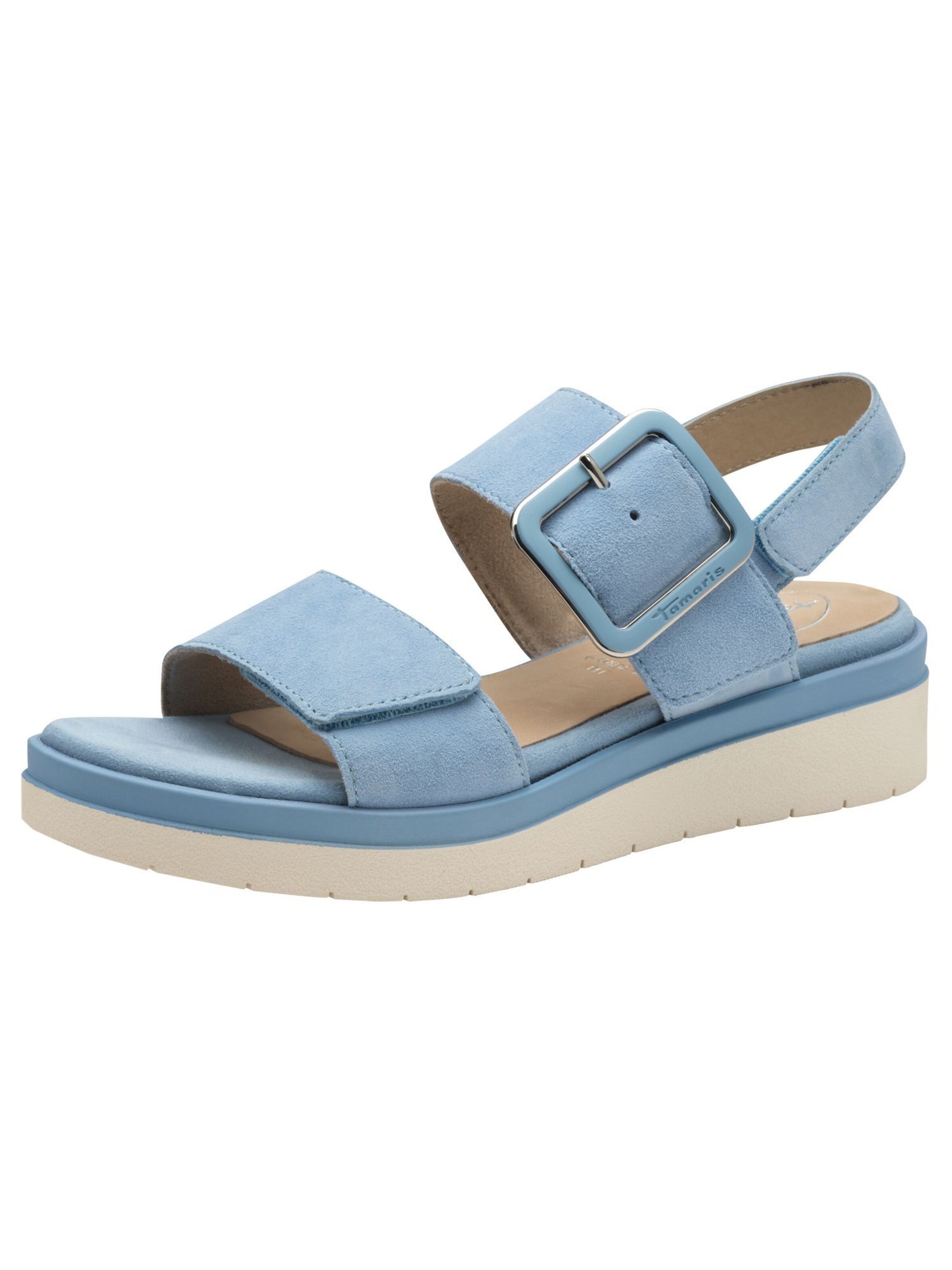 Sandales Tamaris en bleu : devant
