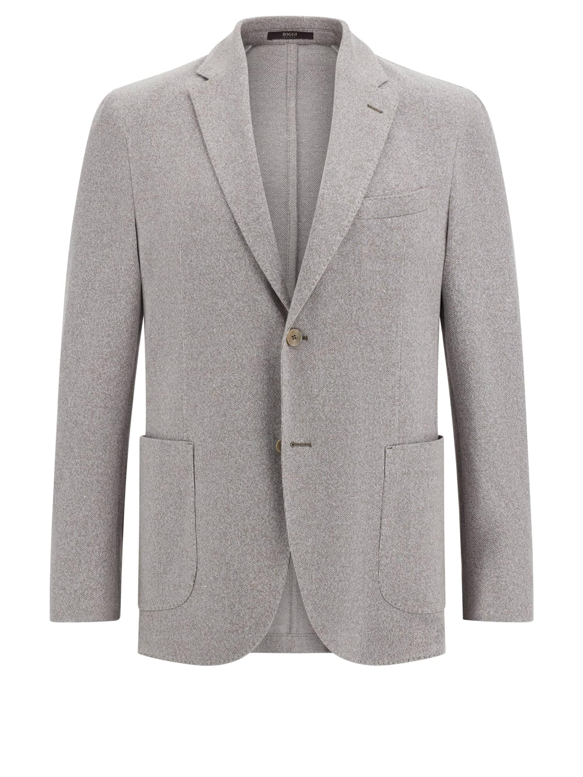 Boggi Milano Regular fit Colbert in Grijs: voorkant