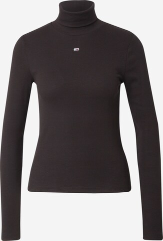 Tommy Jeans - Camiseta 'ESSENTIAL' en negro: frente