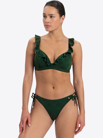 Beachlife Triangle Bikini Top in Green