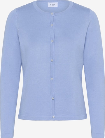 SAINT TROPEZ - Casaco de malha 'Jemma' em azul: frente
