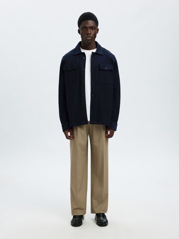 Veste mi-saison 'SLHOliver' SELECTED en bleu