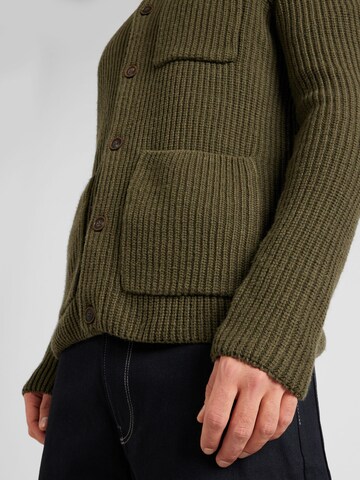 anerkjendt Knit Cardigan 'AKSKJOLD' in Green