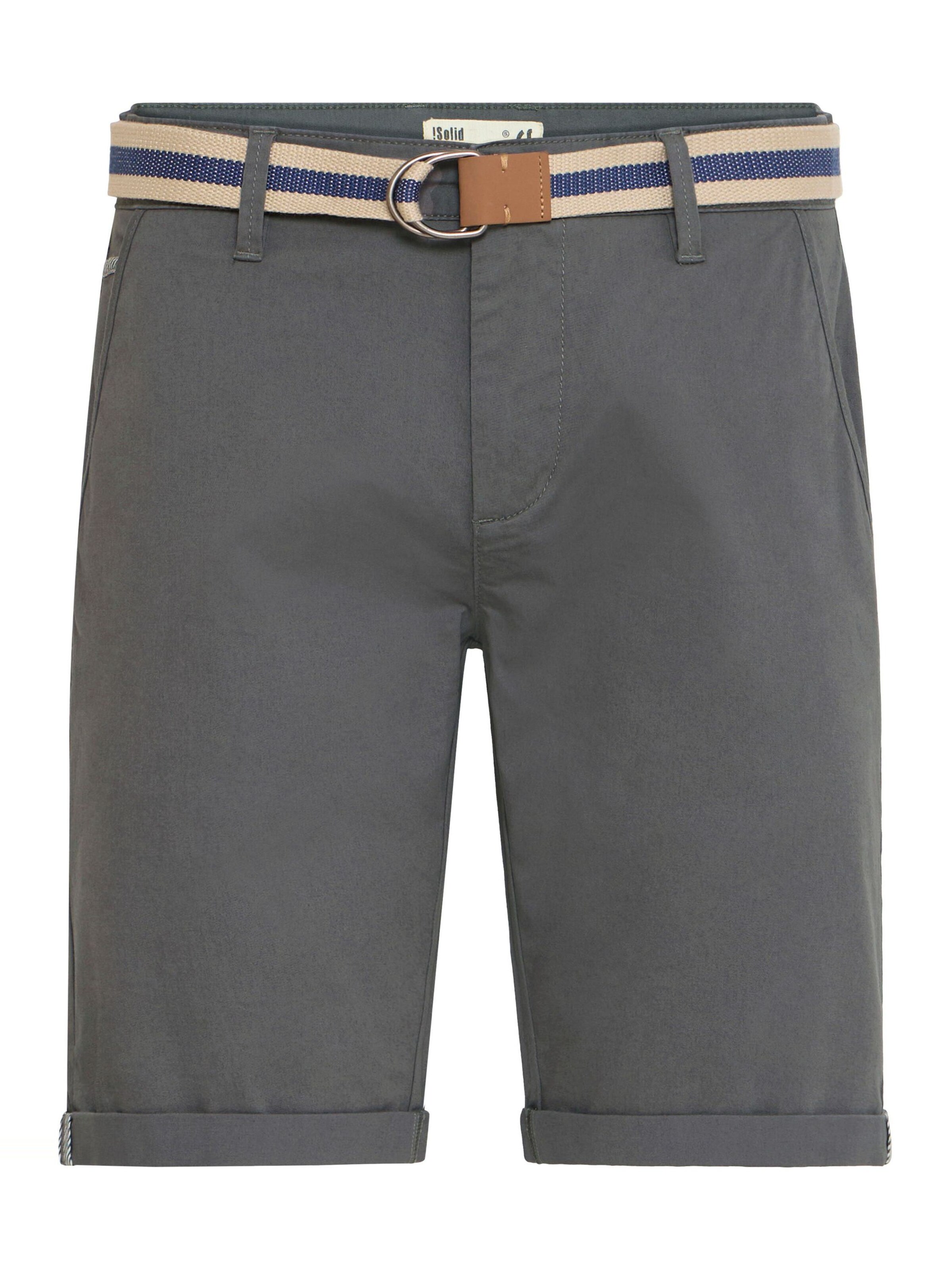 Regular Pantalon chino 'Monty' !Solid en gris : devant