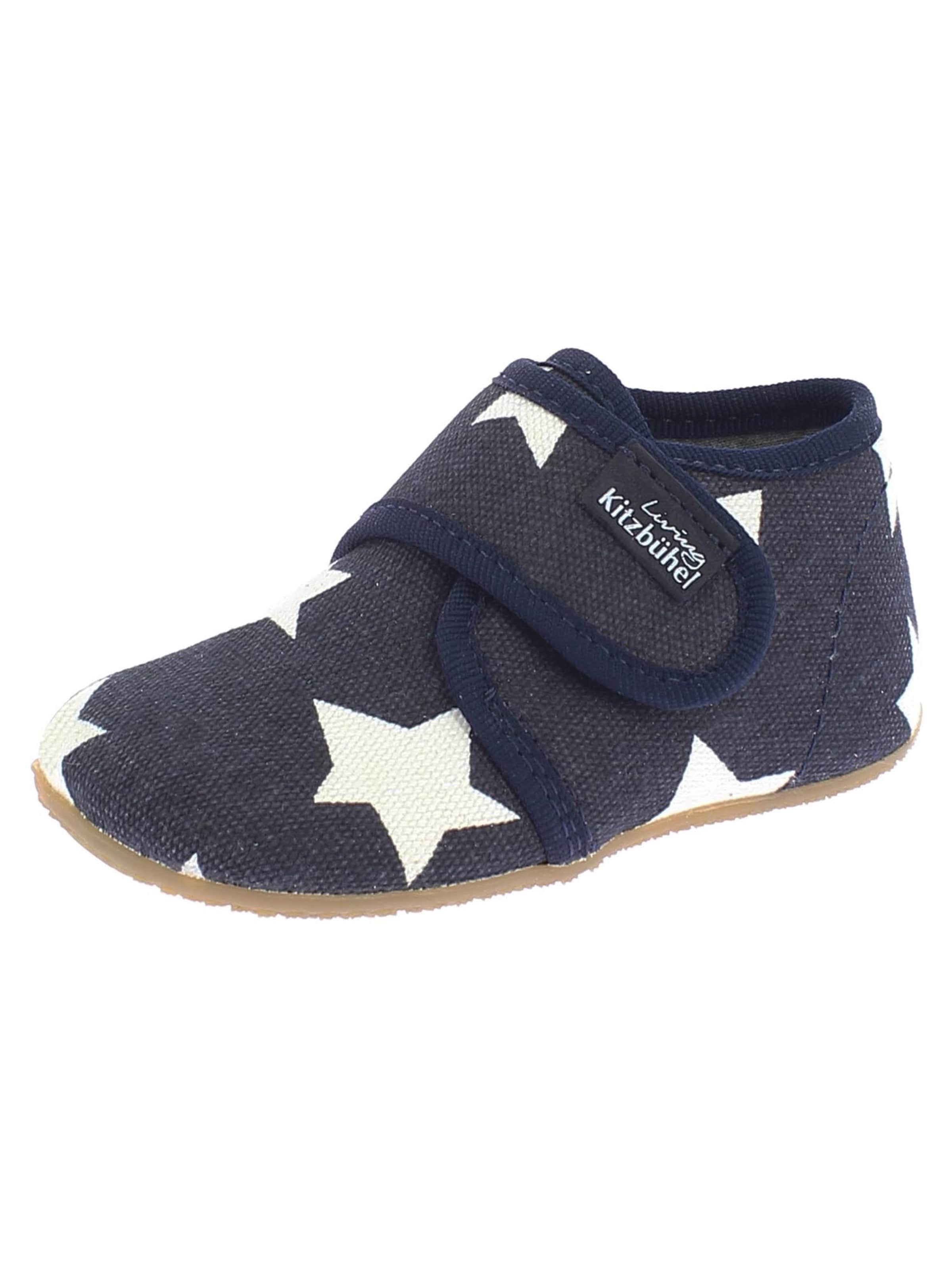 Living Kitzbühel Slippers 'Cotton' in Blue: front