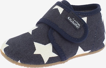 Living Kitzbühel Slippers 'Cotton' in Blue: front