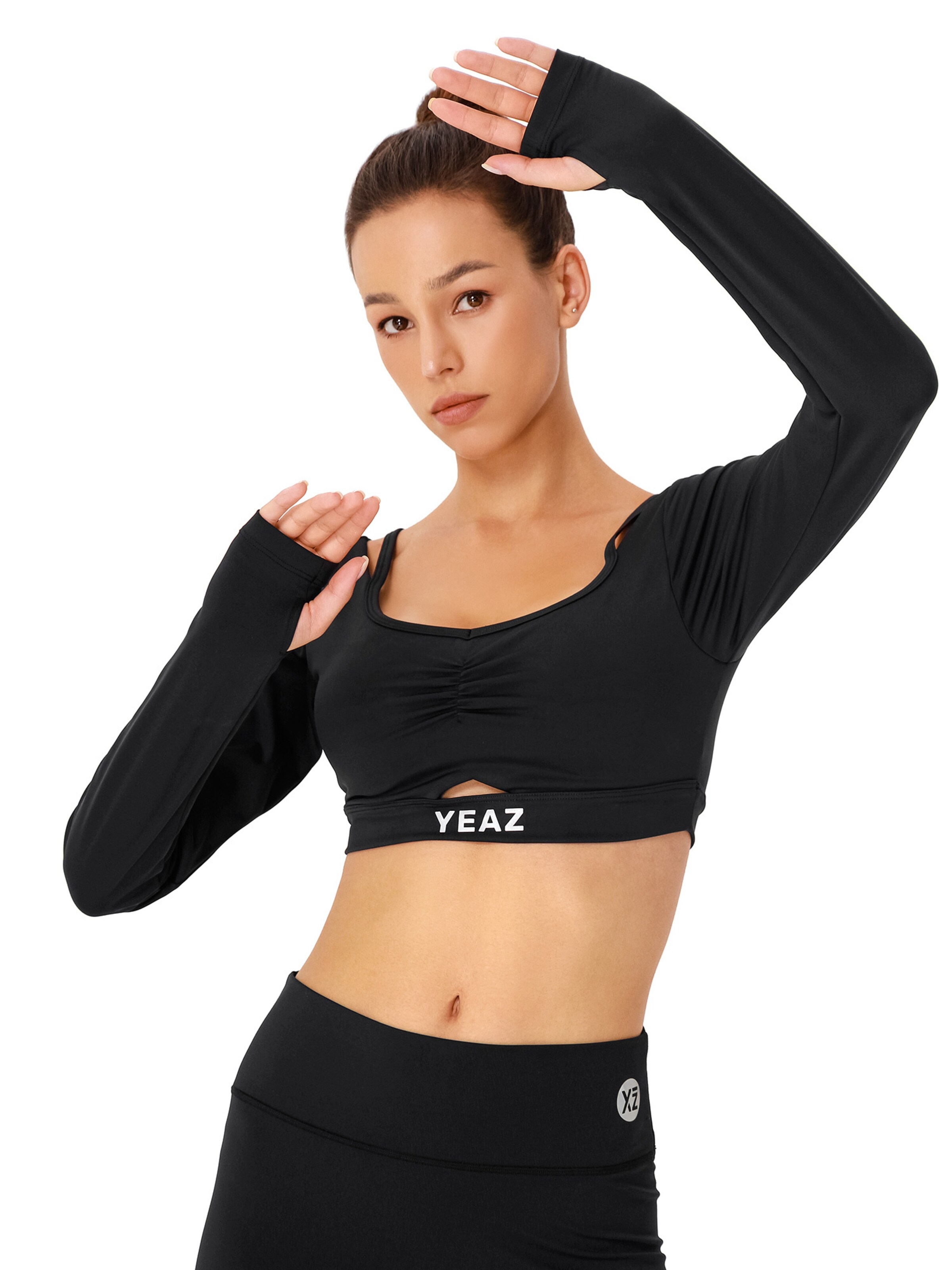 YEAZ Funktionsbluse 'Horizon' i sort