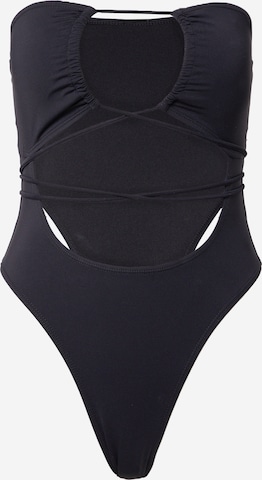 Boux Avenue Balconette Swimsuit in Black: front