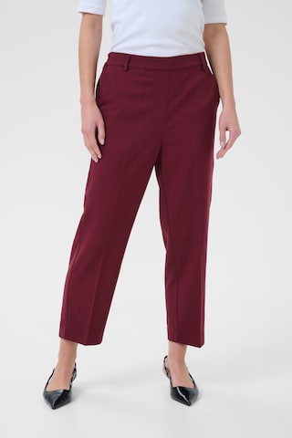 Regular Pantalon 'Sakura' Kaffe en rouge : devant