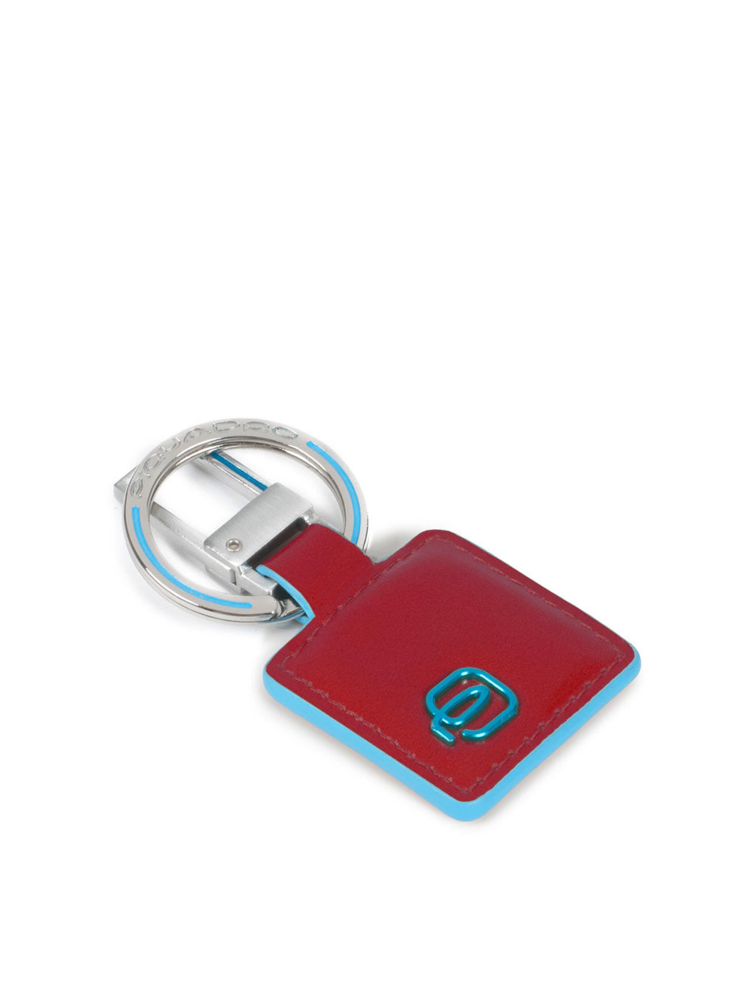 Piquadro Key Ring in Red: front