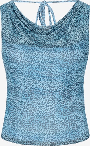 MYMO - Top en azul: frente