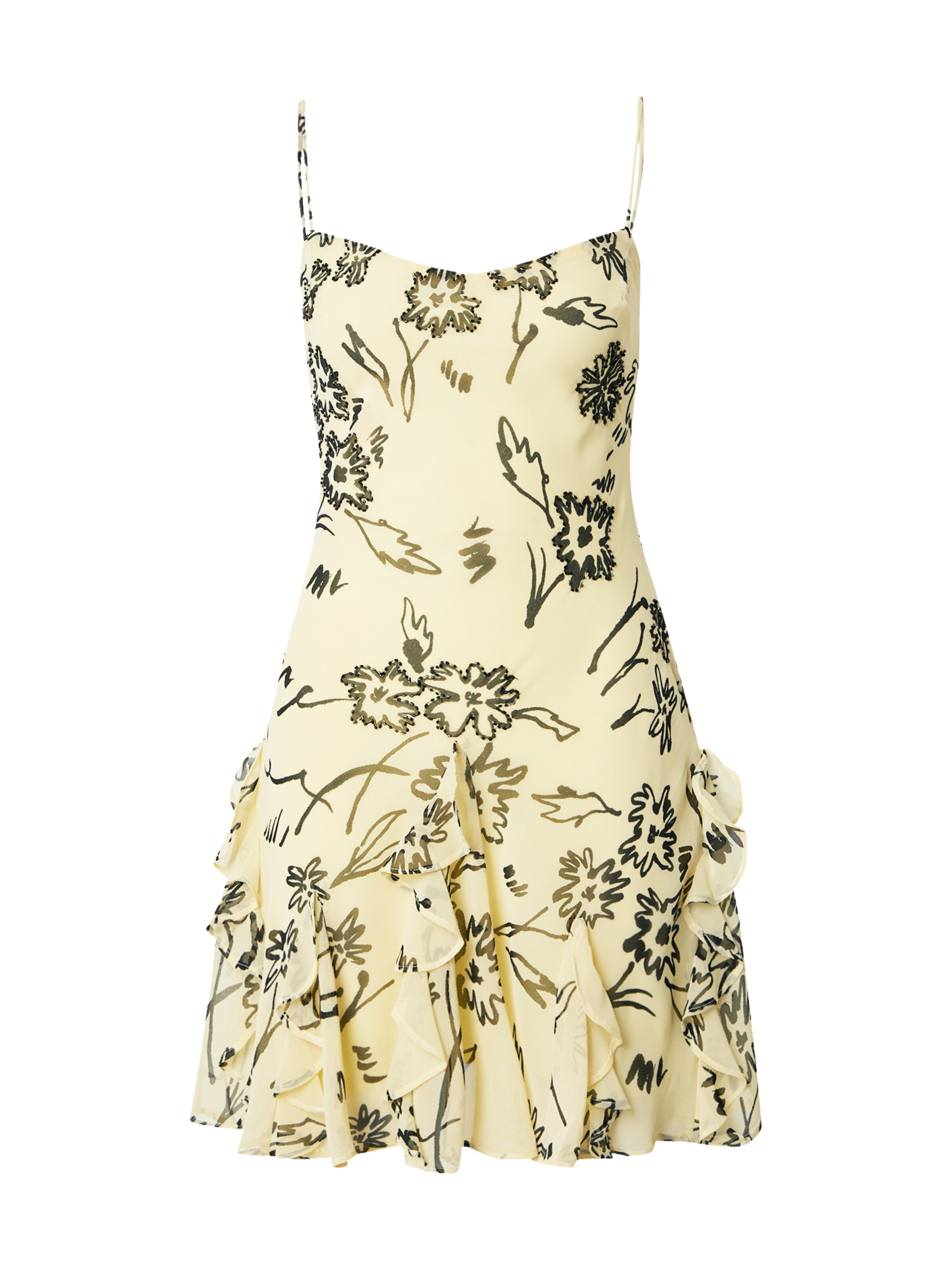 TOPSHOP Sommarklänning i gul: framsida