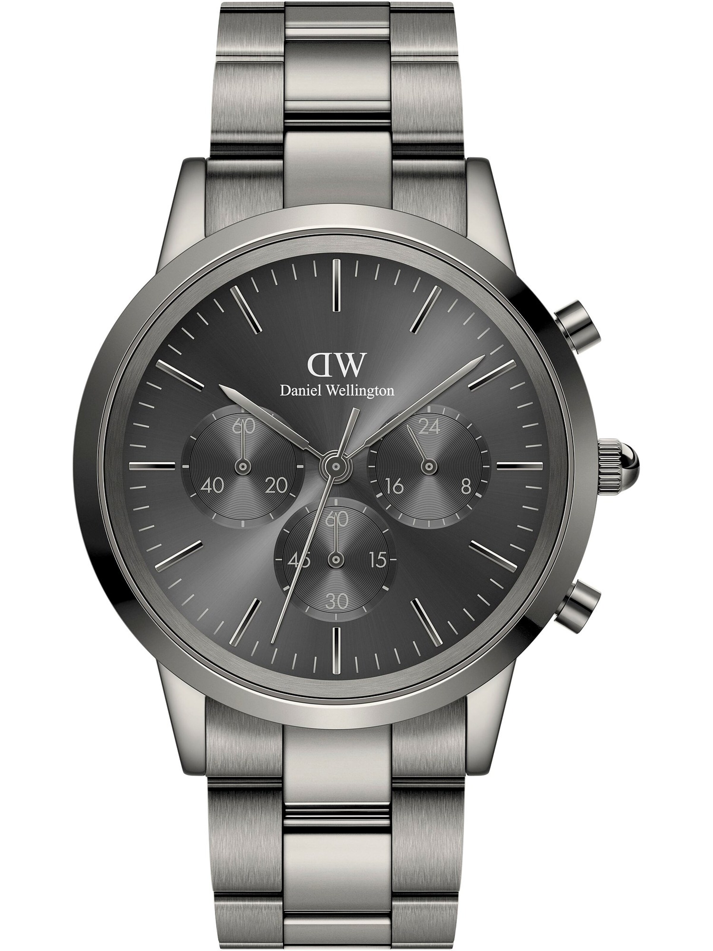 Daniel Wellington Analoguhr in Grau: Vorderseite