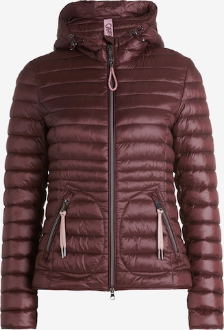 Cartoon Winter Jacket in Red: front