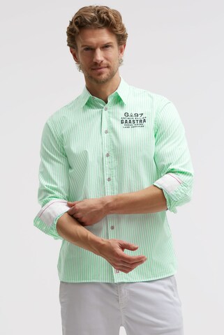 Gaastra Slim fit Button Up Shirt in Green: front