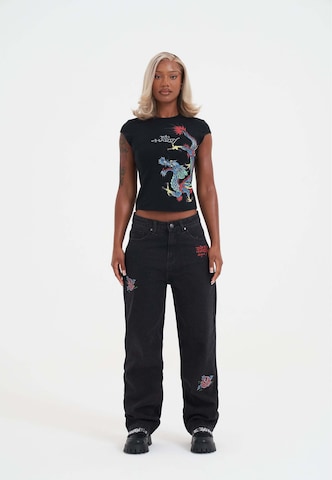Ed Hardy - Camiseta 'Rawling Dragon' en negro