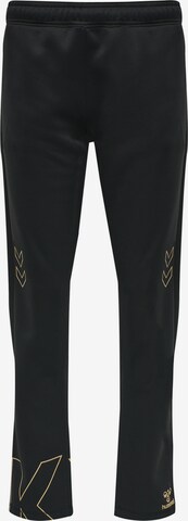 Coupe slim Pantalon de sport Hummel en noir : devant