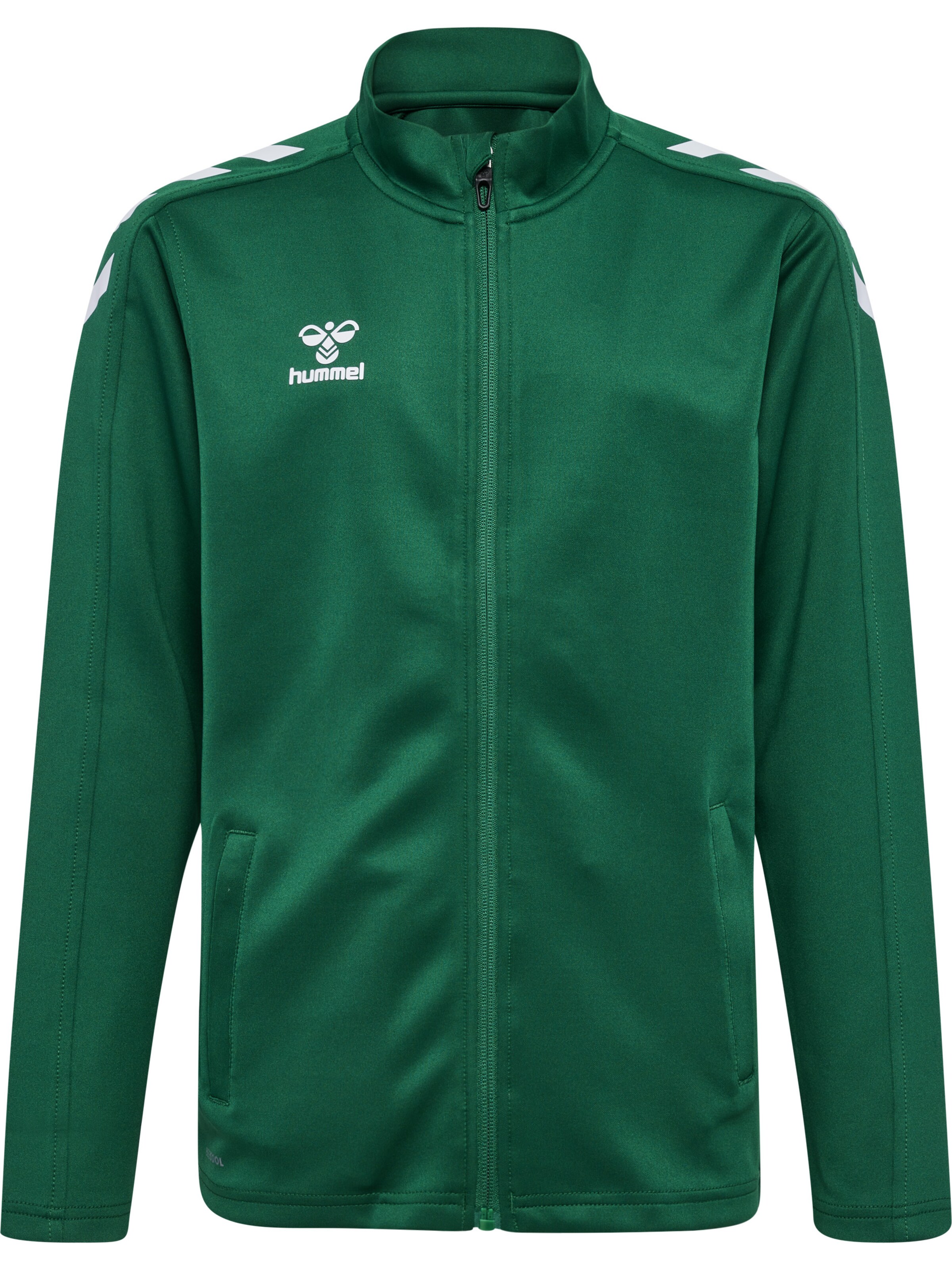 Hummel Sportsweatjacke 'CORE XK POLY' in Grün: Vorderseite