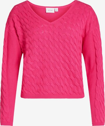 VILA Sweater 'Chao' in Pink: front