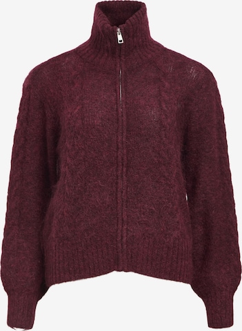 OBJECT Gebreid vest in Rood: voorkant