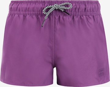 PROTEST Athletic Swimwear 'PRTEvi JR' in Purple: front