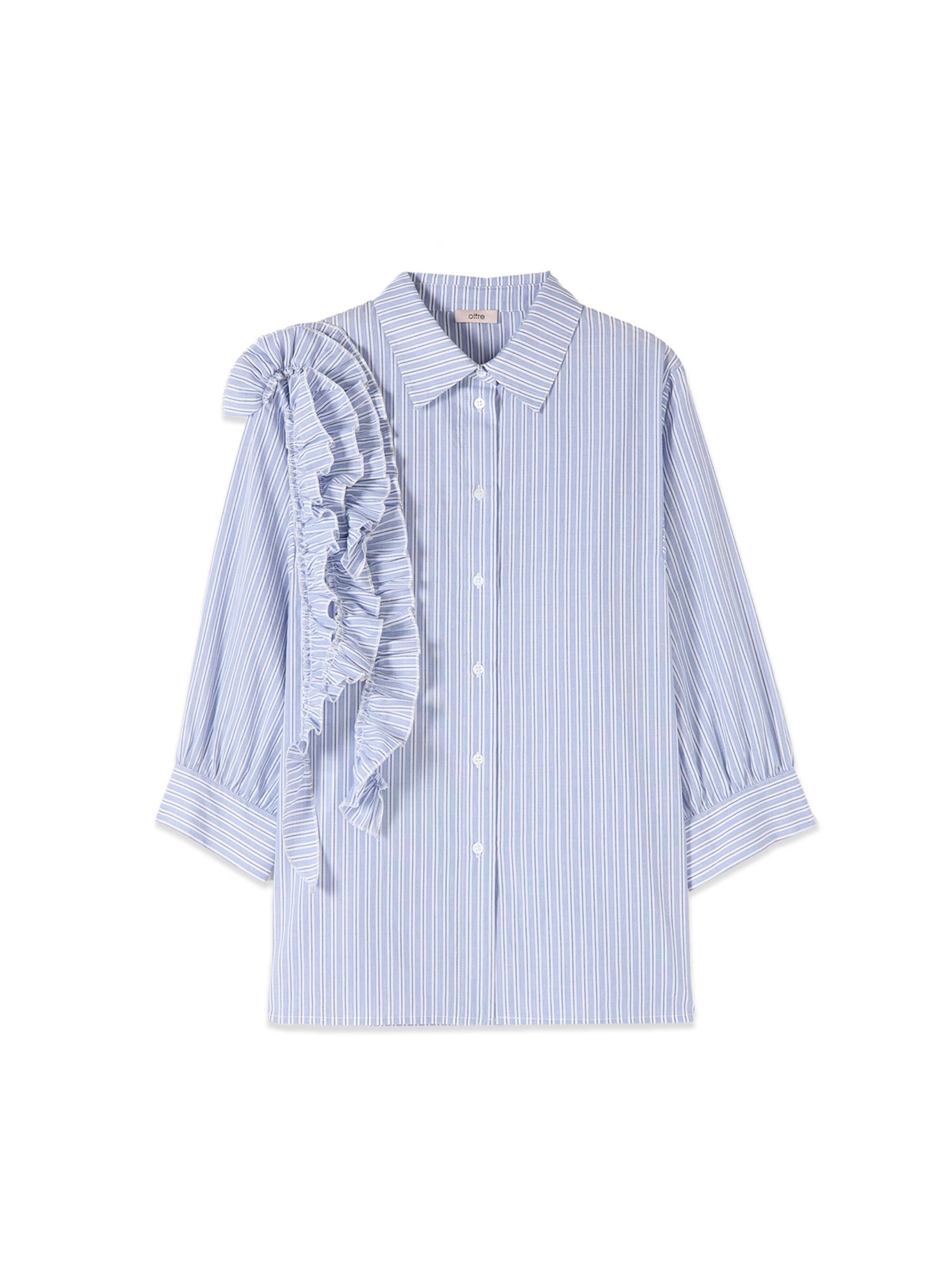 oltre Blouse in Blauw: voorkant