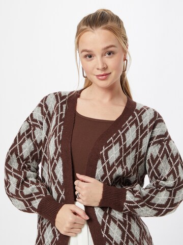 JDY Knit cardigan 'BATE' in Brown