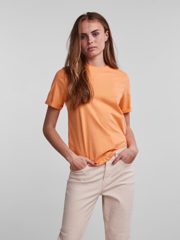 PIECES Tričko 'Ria' – oranžová: přední strana