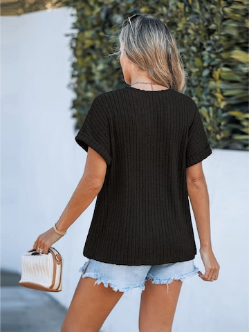 Cupshe Shirt 'Tunic' in Black